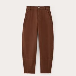 Everlane Brown Cropped Ankle Pants
